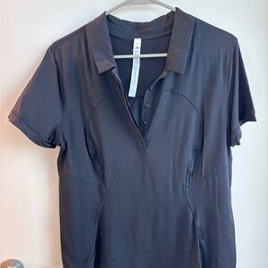 Lululemon Athletica Black Polo Shirt